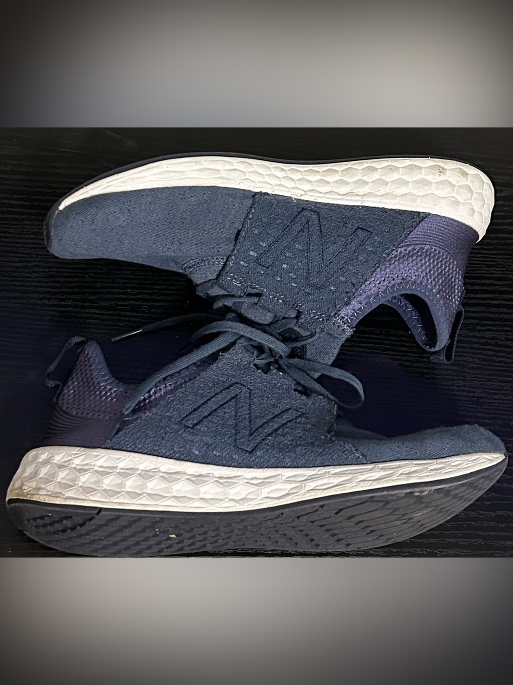 New Balance Fresh Foam Cruz Retro Hoodie Men's 9 Low Top Lace-Up Blue MCRUZHN